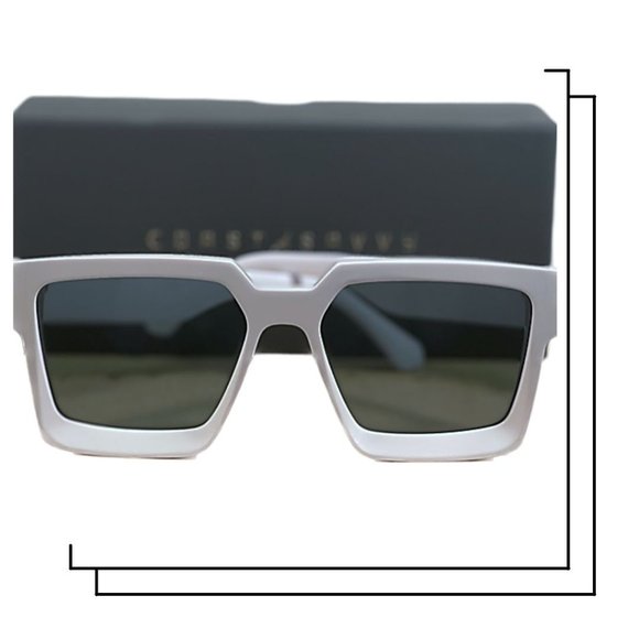 WHITES SHADES - Eco Friendly - Cotton Resin - Hand Made - Coast Savvy, LLC ® CHUNKY SHADES - Coast Savvy, LLC ® - Mazzucchelli Acetate  main image 4